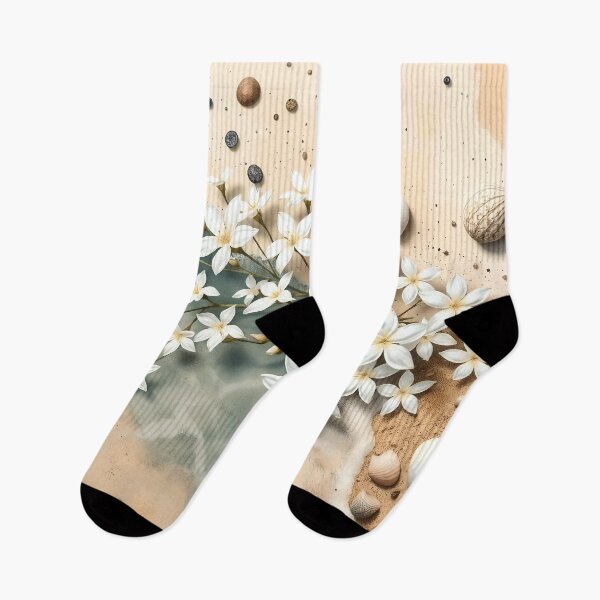 Item preview, Jasmine Flowers, Abstract Nautical Collage designed and sold by SolaoLab.
