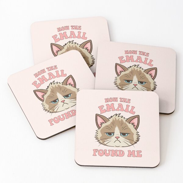 Item preview, How the email found me (not well) | Tired, sad overworked ragdoll cat designed and sold by MamSelle.