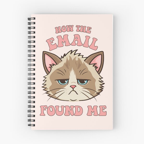 Item preview, How the email found me (not well) | Tired, sad overworked ragdoll cat designed and sold by MamSelle.