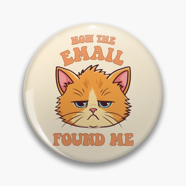 Item preview, How the email found me (not well) | Tired, sad overworked orange cat designed and sold by MamSelle.
