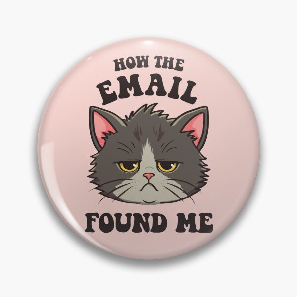 Item preview, How the email found me (not well) | Tired, sad overworked black cat designed and sold by MamSelle.