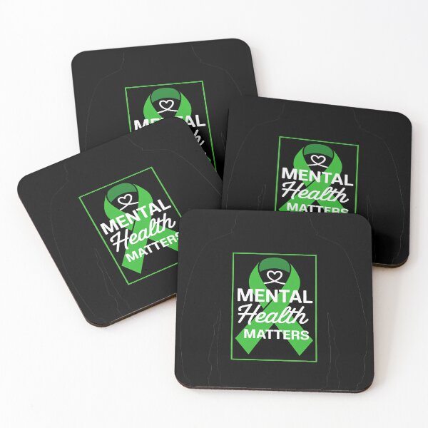 Item preview, Mental Health Matters Mental Health Awareness Green Ribbon designed and sold by BlueCreator-inc.