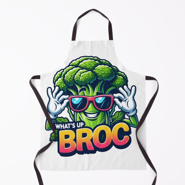 Item preview, Cool Broccoli Mascot What's Up Broc Design designed and sold by LunaPixelStudio.