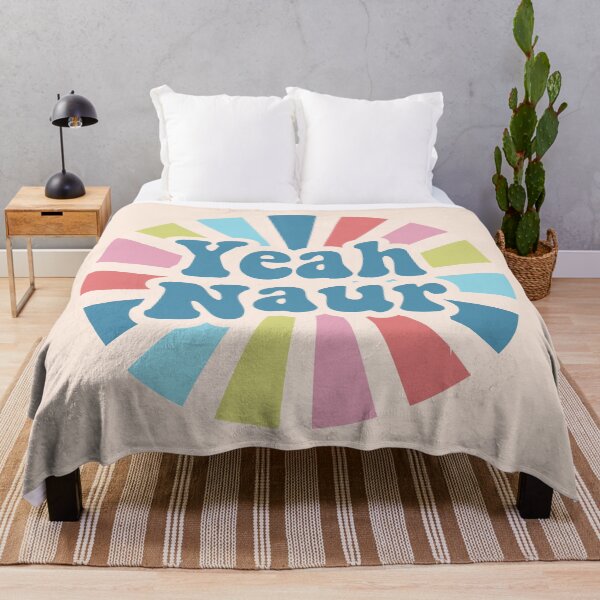 Item preview, Yeah Naur; cute australian accent quote; colorful round designed and sold by MamSelle.