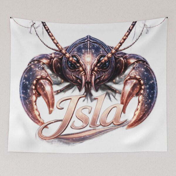 Item preview, Isla Cancer – Moon Water Zodiac Crab Fantasy Art Design designed and sold by AlexLineArt.