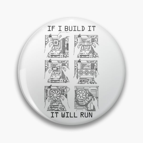 Item preview, If I Build It Will Run Funny PC Builder Computer Nerd Gamer designed and sold by GrandeDuc.