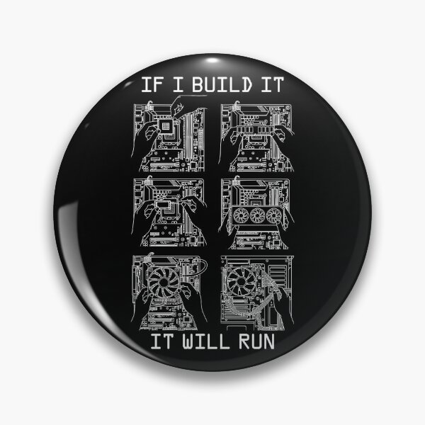 Item preview, If I Build It Will Run Funny PC Builder Computer Nerd Gamer designed and sold by GrandeDuc.