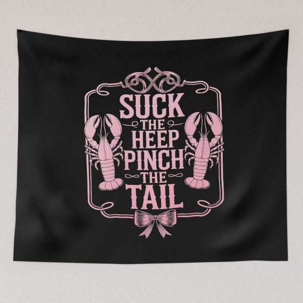 Item preview, Suck The Head Pinch The Tail Funny Crawfish Season Eating  designed and sold by VerseFarm.