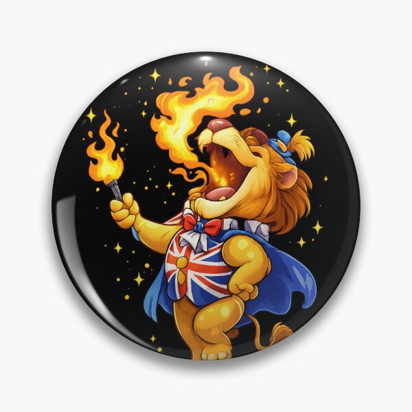 Item preview, Fire-eating Lion designed and sold by halibutgoatramb.