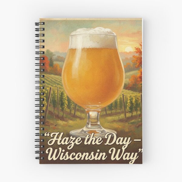 Item preview, Haze the Day Wisconsin Way Juicy IPA Poster designed and sold by Cozy-Old-Pub.