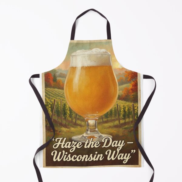 Item preview, Haze the Day Wisconsin Way Juicy IPA Poster designed and sold by Cozy-Old-Pub.