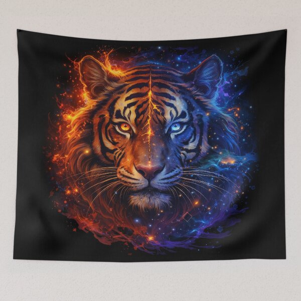 Item preview, Cosmic Fire and Ice Tiger Duality designed and sold by Daagath.