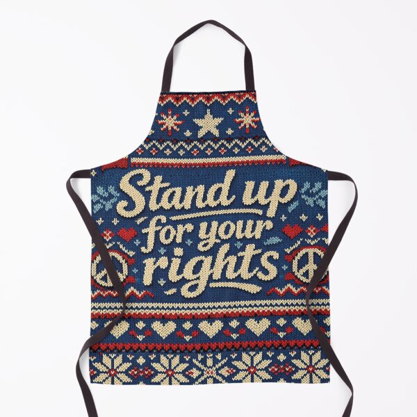 Item preview, Stand Up for Your Rights, Political Knitted Design in Ugly Sweater Style designed and sold by Mauswohn.