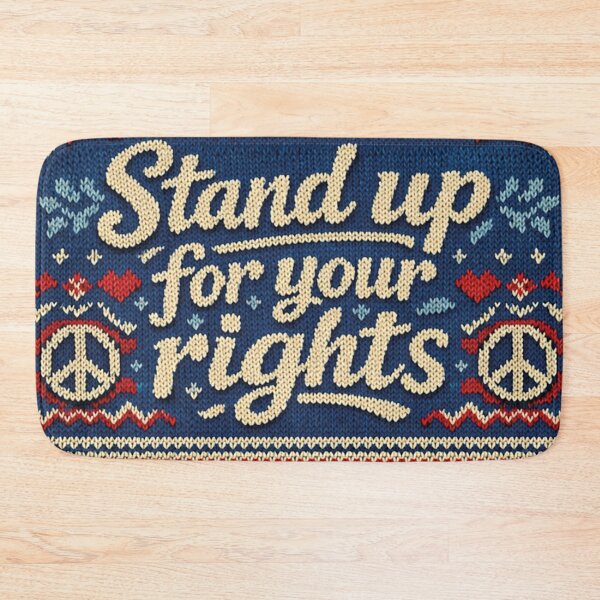 Item preview, Stand Up for Your Rights, Political Knitted Design in Ugly Sweater Style designed and sold by Mauswohn.