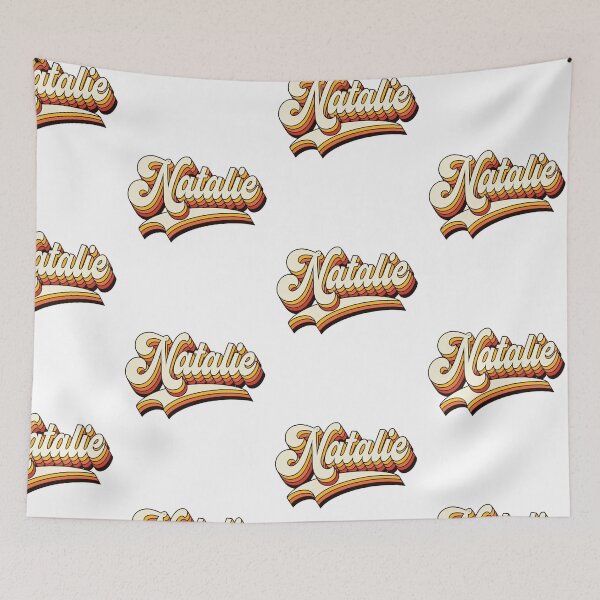 Item preview, Natalie Name Retro 70s Vintage design designed and sold by Teelogic.