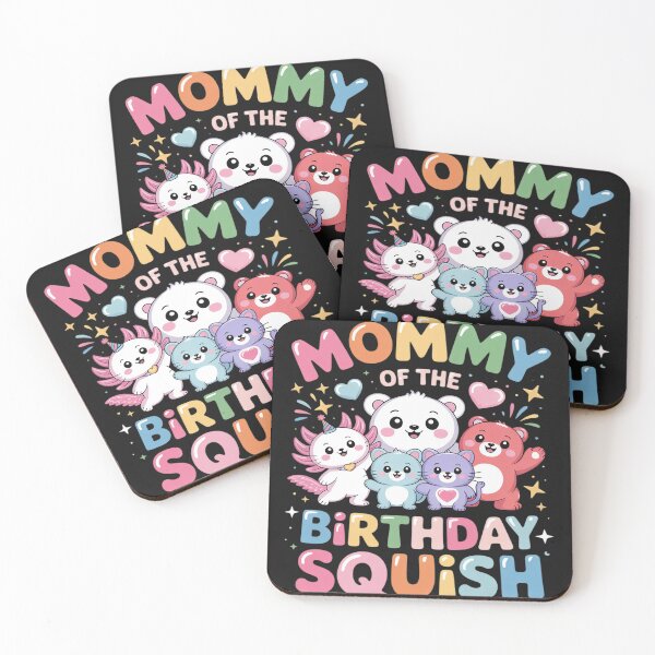 Item preview, Mommy of The Birthday Girl Party Squish Squad Mallow Girls designed and sold by BlueCreator-inc.
