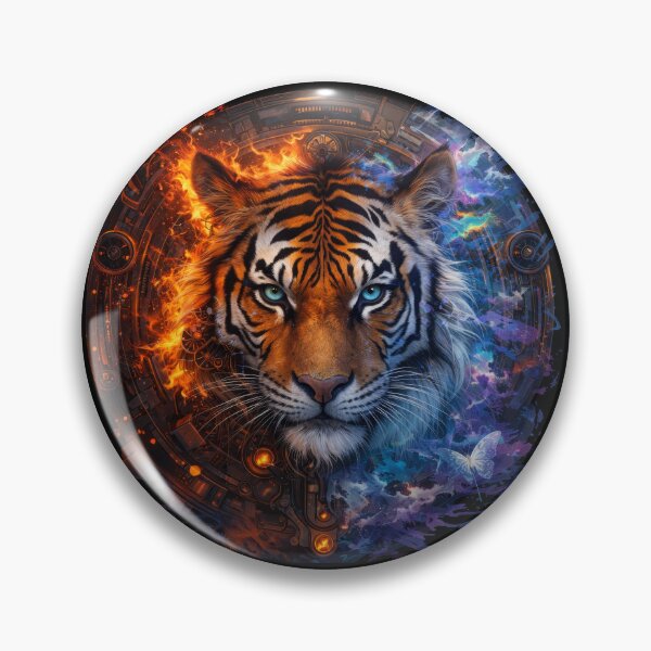 Item preview, Cybernetic Fire and Ice Tiger Fusion designed and sold by Daagath.