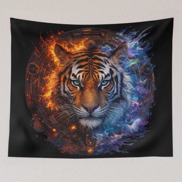 Item preview, Cybernetic Fire and Ice Tiger Fusion designed and sold by Daagath.