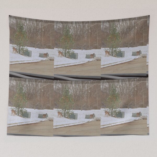 Item preview, Winter Deer Crossing, Suburban Edge designed and sold by Oceandiana.