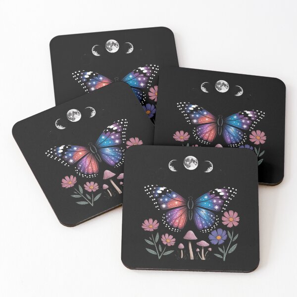Item preview, Goblincore Moth and Butterfly Moonphases Flowers Cottagecore designed and sold by Shannon Bosley.