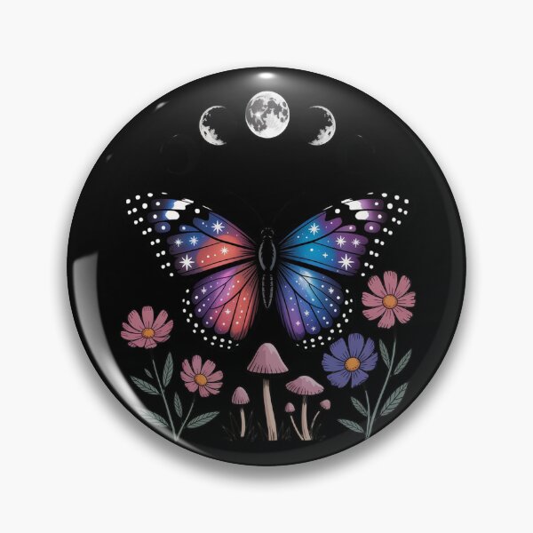 Item preview, Goblincore Moth and Butterfly Moonphases Flowers Cottagecore designed and sold by Shannon Bosley.
