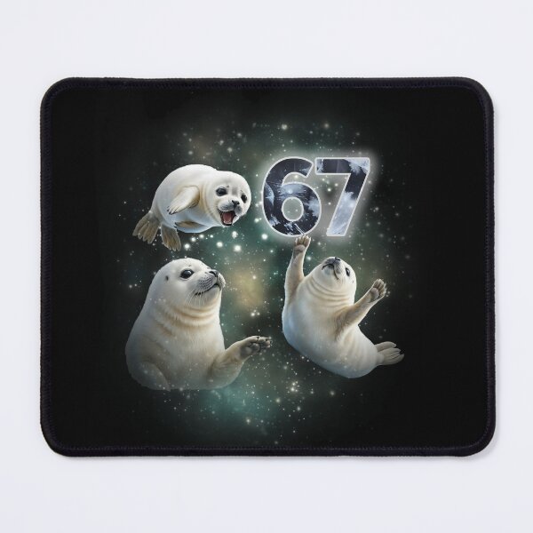 Item preview, Galaxy Baby Seals Number 67 Six Seven T-Shirt designed and sold by LashondaGreen89.