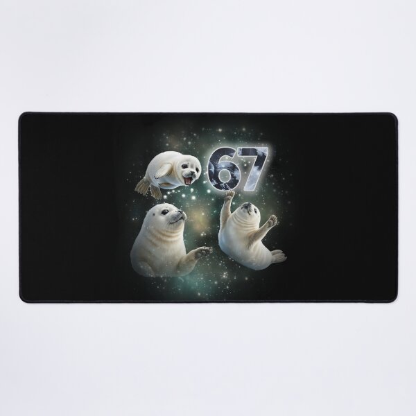 Item preview, Galaxy Baby Seals Number 67 Six Seven T-Shirt designed and sold by LashondaGreen89.
