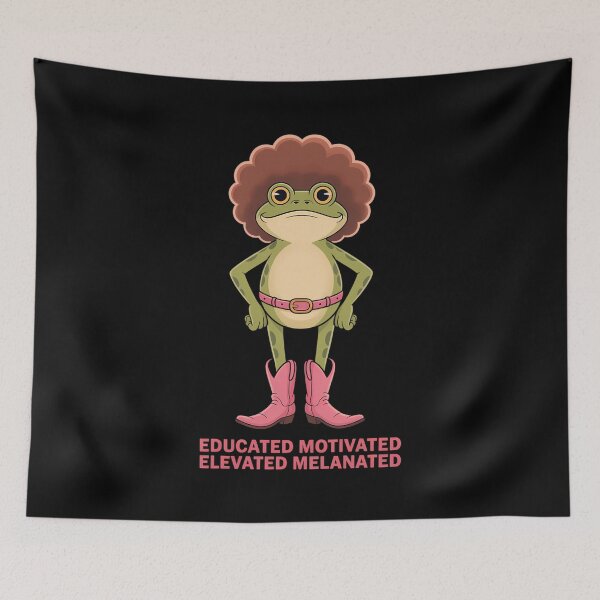 Item preview, Black History Month  Empowerment Cute Frog designed and sold by cosmicncozyS.