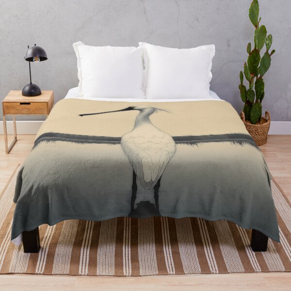 Item preview, Eurasian Spoonbill Wading in Shallow Waters designed and sold by Ukiyo Aviary.