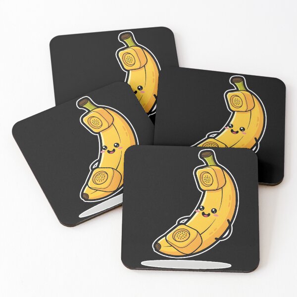 Artikelvorschau, Niedliches Bananen-Telefon – Lustige Cartoon-Banane für Kinder entworfen und verkauft von KivaroArt.