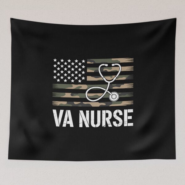 Item preview, Camouflage American Flag Patriotic Nurse Week designed and sold by cosmicncozyS.