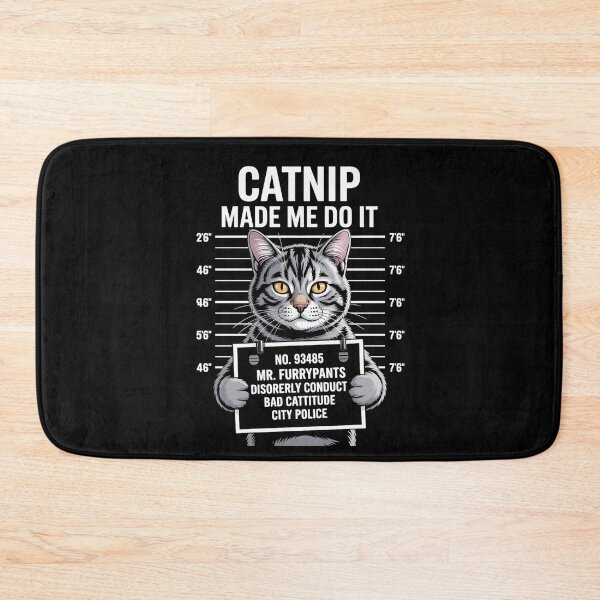 Item preview, Cat Catnip Made Me Do It Funny meme designed and sold by cosmicncozyS.
