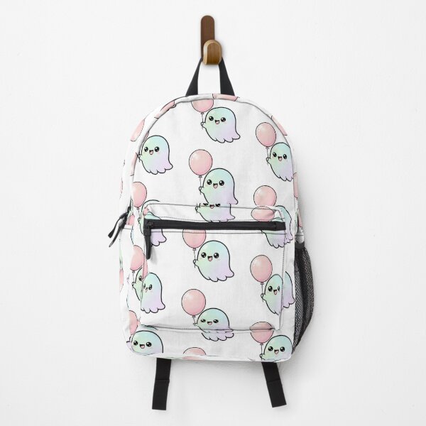 Item preview, Cute Ghost Holding Balloon Illustration | Kawaii Pastel Ghost Art PNG designed and sold by CozyPops.