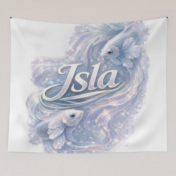 Item preview, Isla Pisces – Moon Water Zodiac Fish Fantasy Art Design designed and sold by AlexLineArt.