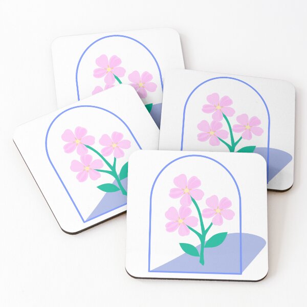 Item preview, Cute Pink Flower in Minimalist Glass Cloche Dome designed and sold by SulariTDsign.