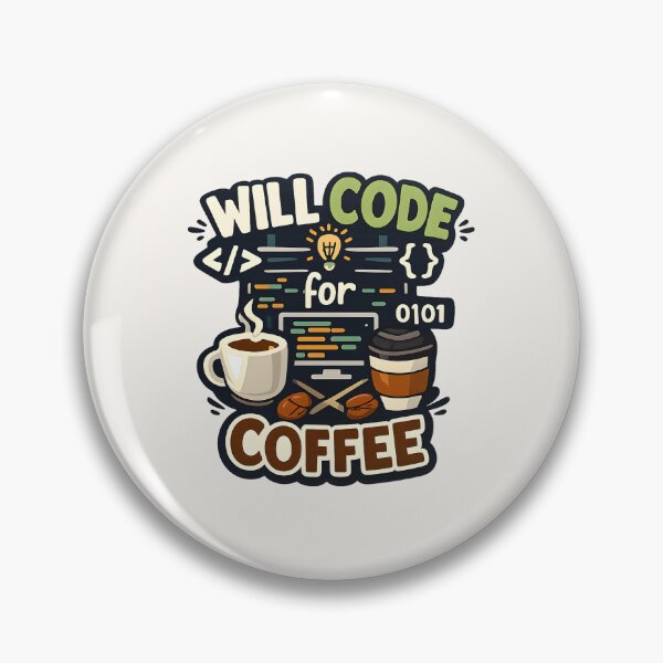 Item preview, Will Code for Coffee designed and sold by musthavewords.