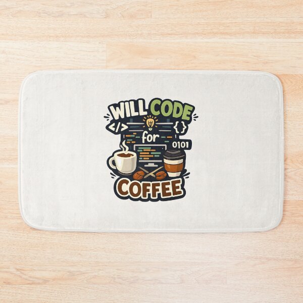 Item preview, Will Code for Coffee designed and sold by musthavewords.