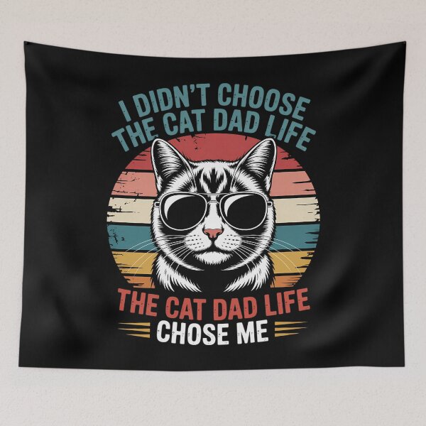 Item preview, Cat Dad Life Funny Cat Papa Fathers Day designed and sold by cosmicncozyS.