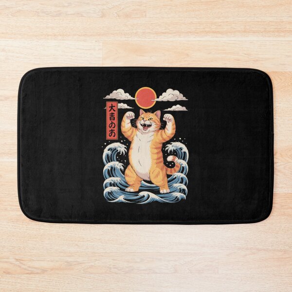 Item preview, Cat Funny Japanese designed and sold by cosmicncozyS.