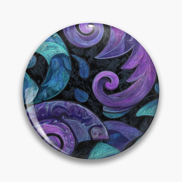 Item preview, Zealand Māori Paua Pattern Koru Design 710 designed and sold by GrinGalore.