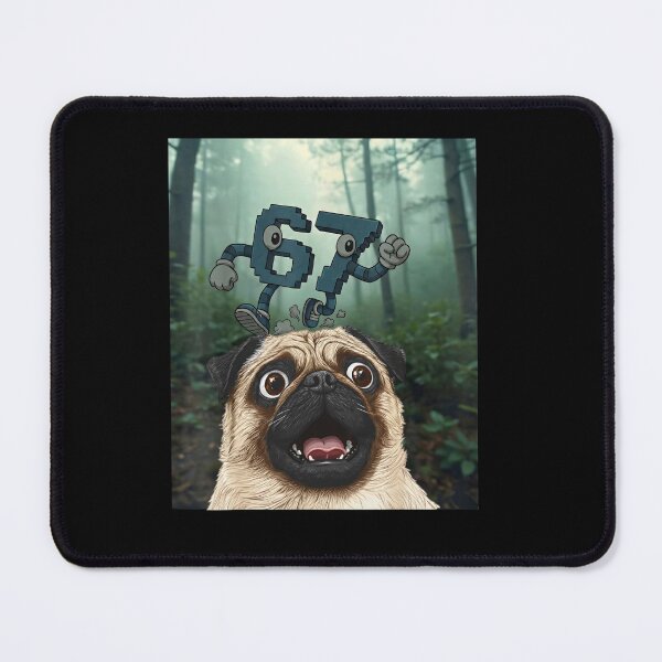Item preview, Pixel Numbers Chase Cute Pug 67 Six Seven Tee designed and sold by LashondaGreen89.
