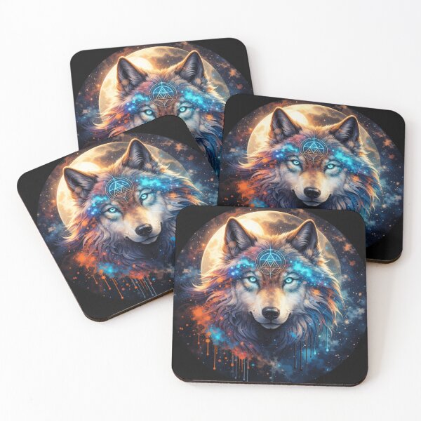 Item preview, Mystic Moon Wolf with Celestial Marking designed and sold by Daagath.