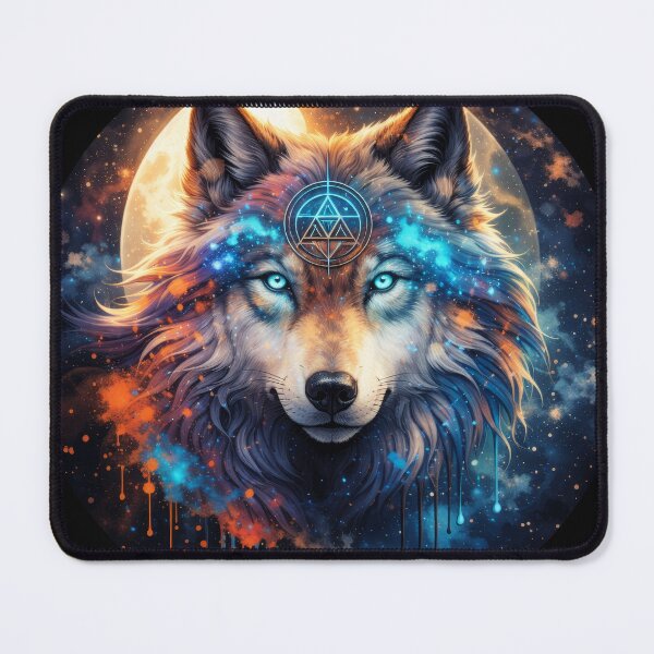 Item preview, Mystic Moon Wolf with Celestial Marking designed and sold by Daagath.