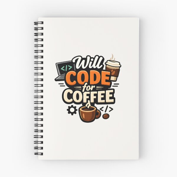 Item preview, Will Code for Coffee designed and sold by musthavewords.