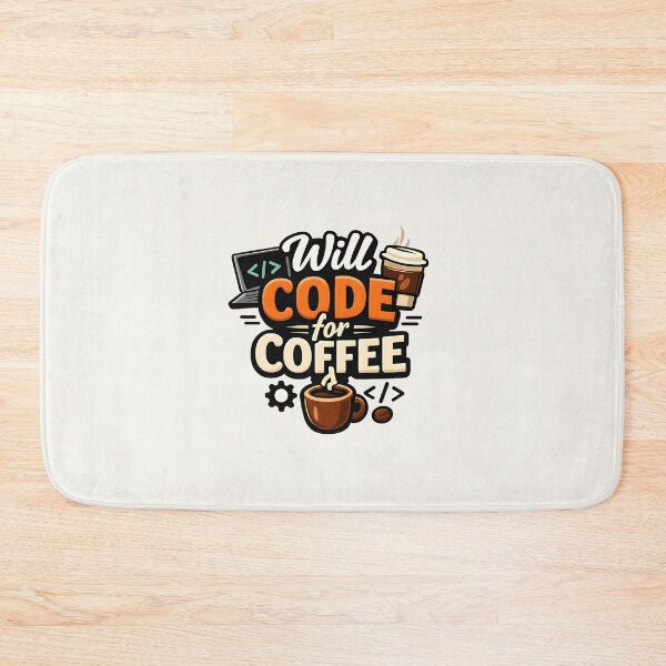 Item preview, Will Code for Coffee designed and sold by musthavewords.