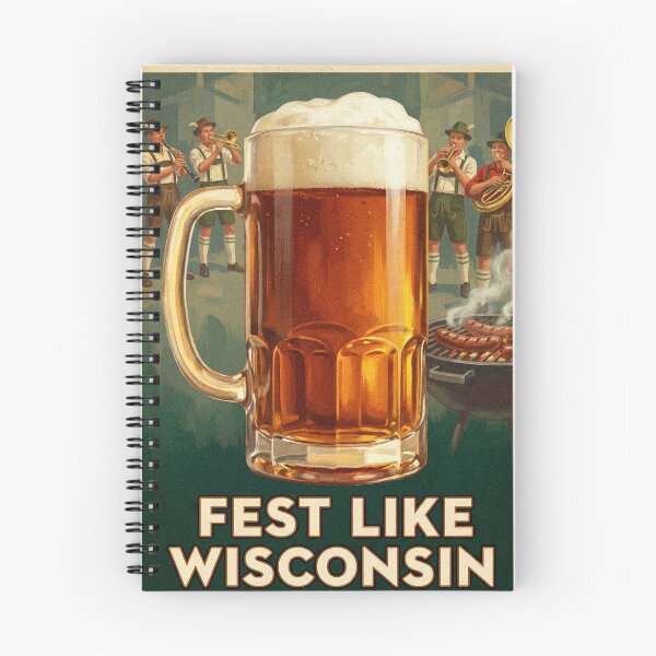 Item preview, Fest Like Wisconsin Oktoberfest Amber Beer Poster designed and sold by Cozy-Old-Pub.