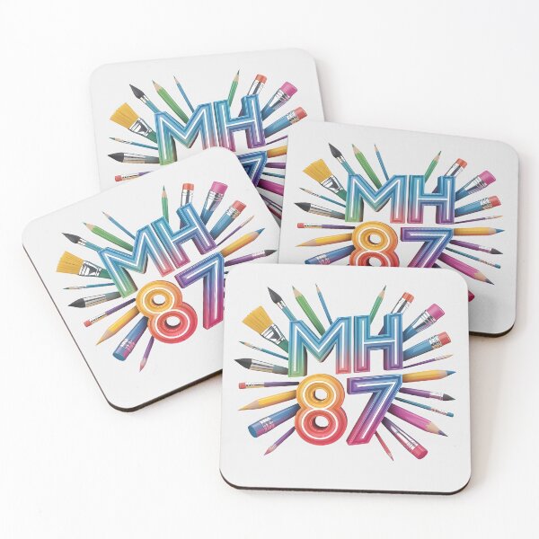 Item preview, Mh87 Creative Artist Logo - Colorful 3D Typography with Art Supplies designed and sold by Mh87.