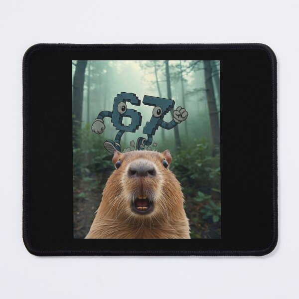 Item preview, Surprised Capybara in Pixel Forest Chase designed and sold by LashondaGreen89.