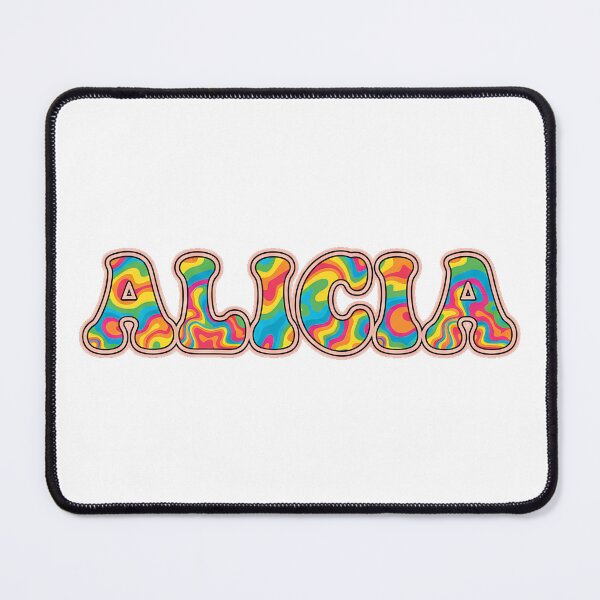 Item preview, ❤️ Alicia Personalized Name Wavy Retro Shirt, Coffee Mug, Sticker Gift designed and sold by HelixPedia.