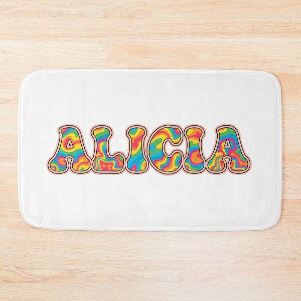 Item preview, ❤️ Alicia Personalized Name Wavy Retro Shirt, Coffee Mug, Sticker Gift designed and sold by HelixPedia.